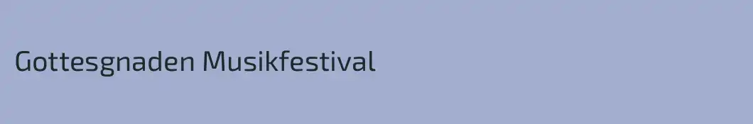 Gottesgnaden Musikfestival